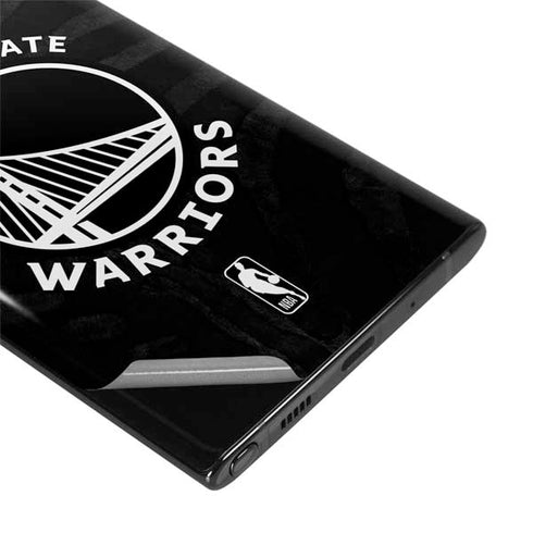 NBA Golden State Warriors Black Animal Print Galaxy Note 10 Skin